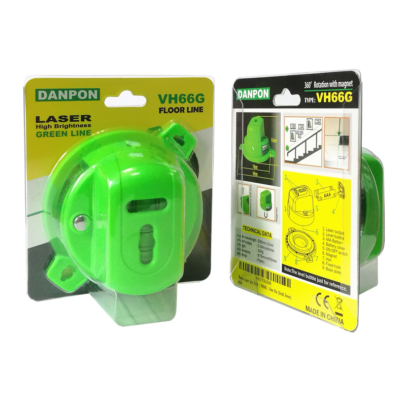 Popular Design for application danpon laser -
VH-66G Green Floor Line 360° Rotation with Magnet – JIABEI detail pictures